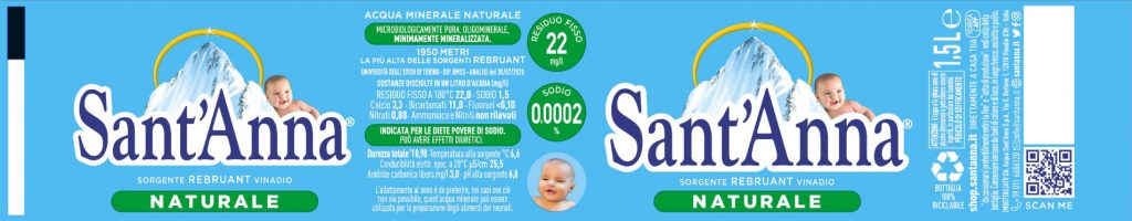 etichetta acqua naturale